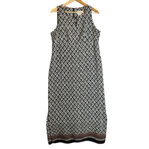 Vintage Lisa Jo Bohemian Maxi Dress Women’s XL Black Lightweight Sleeveless Boho